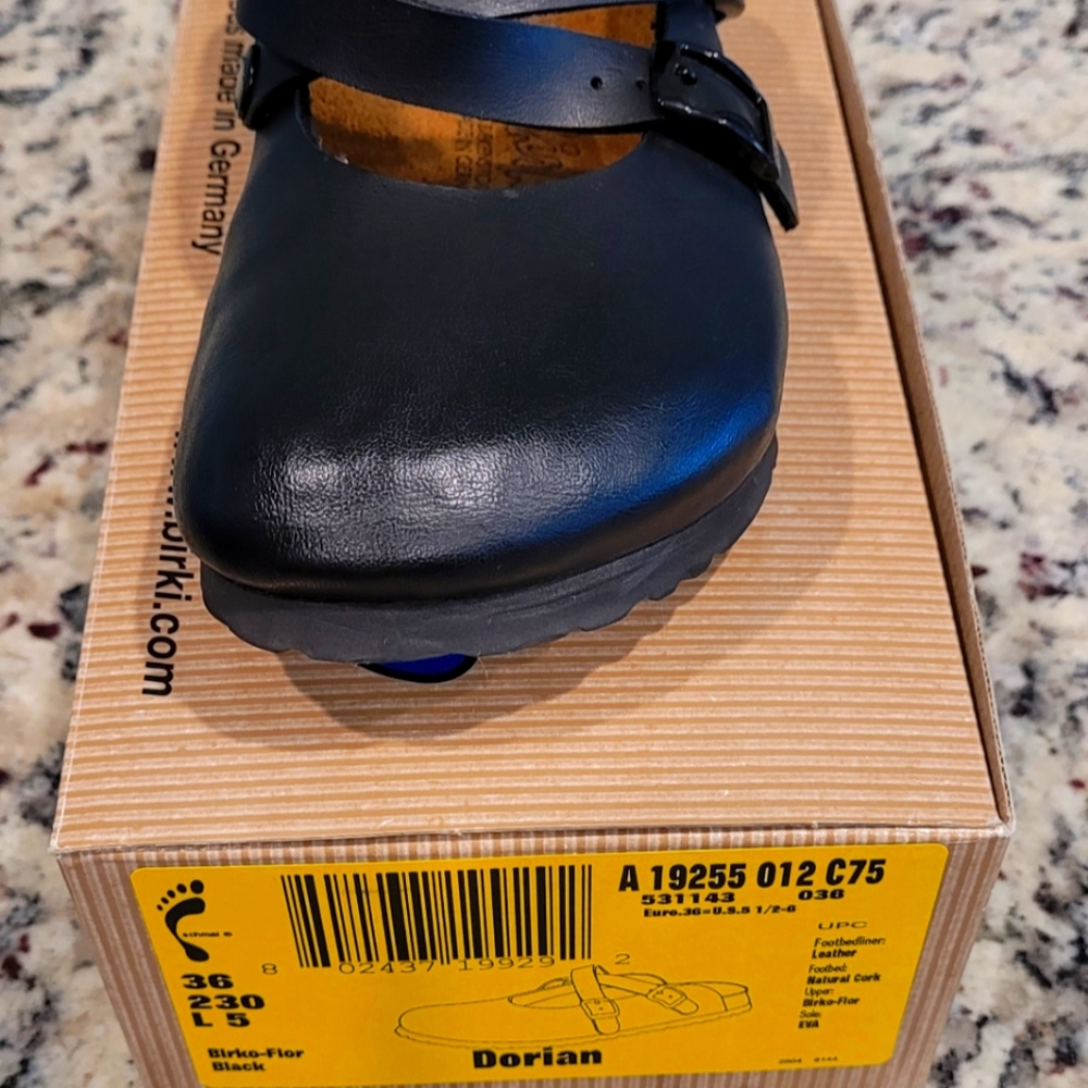Birki's by Birkenstock Dorian Clogs EU Size 36 Shoes Mules 2 Cross Strap